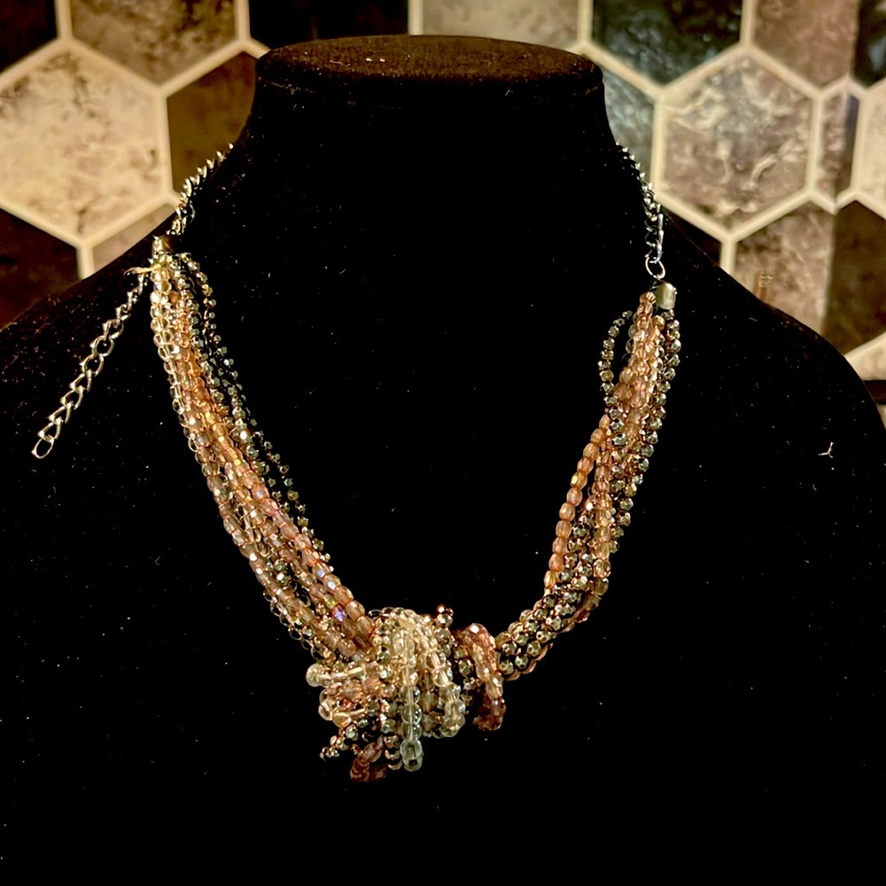Multi strand, beautiful beaded necklace